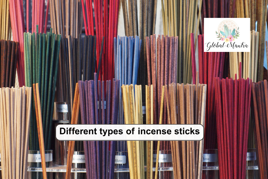 Different types of incense sticks