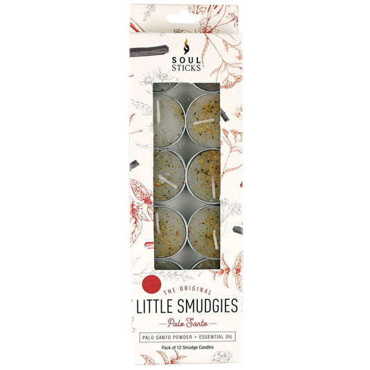 LITTLE SMUDGIES - Palo Santo Soy T-Light Candle (12pk)
