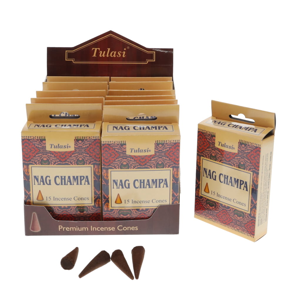 Tulasi Incense Cones - Nag Champa