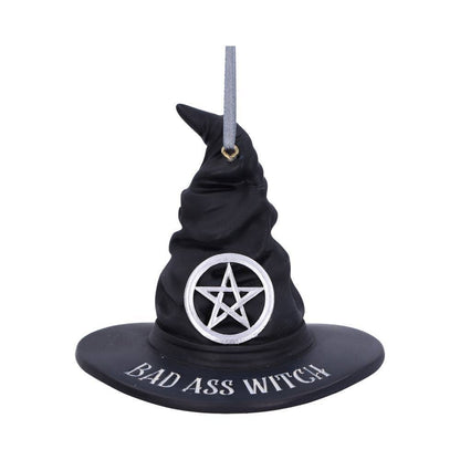 Bad Ass Witch Hanging Ornament 9cm