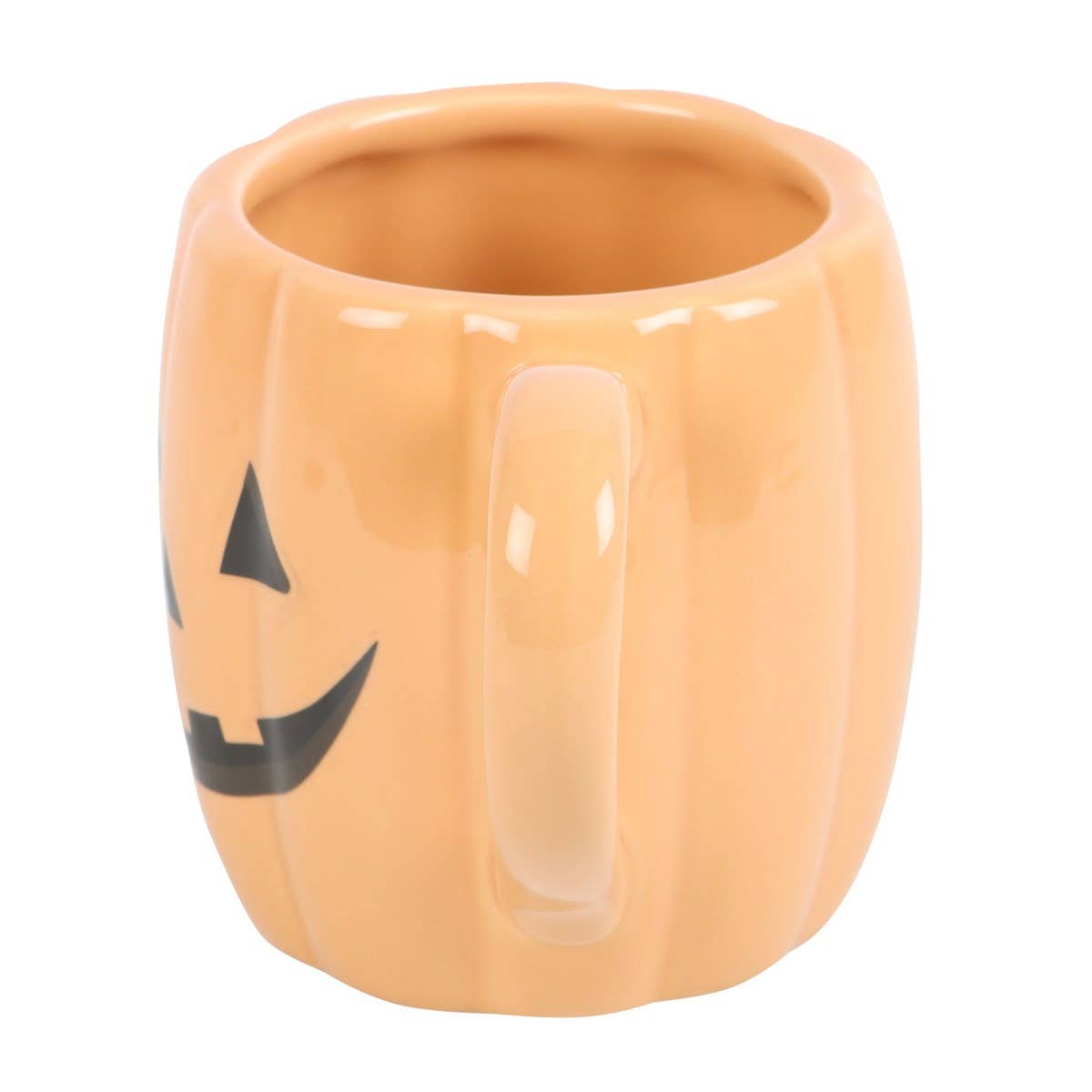 Spooky Jack-O'-Lantern Pumpkin Shaped Ceramic Halloween Mug