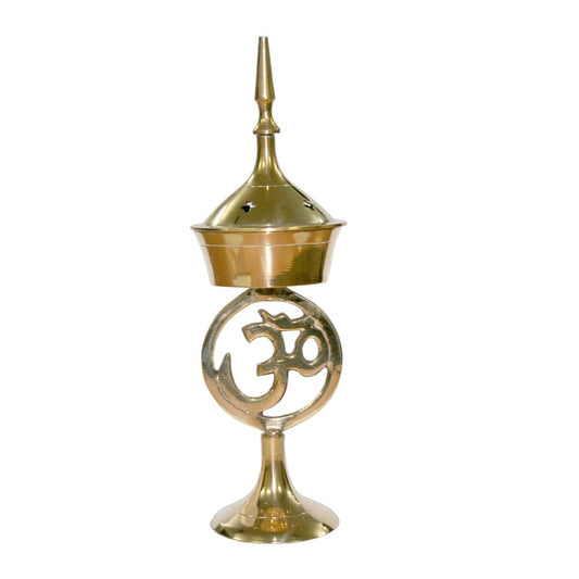 Brass Om Incense Burner