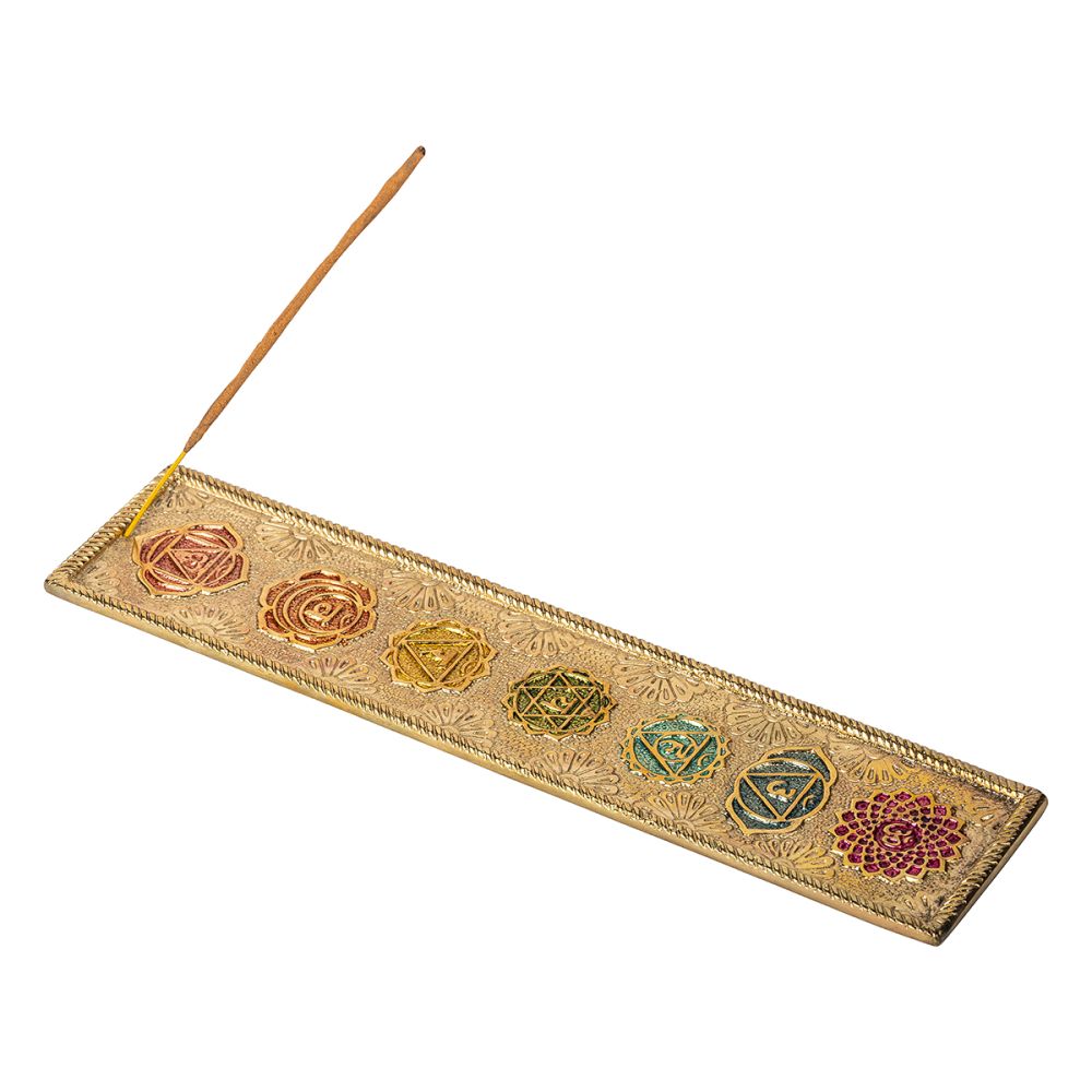 Aluminium Incense Burner - Chakra Gold Finish