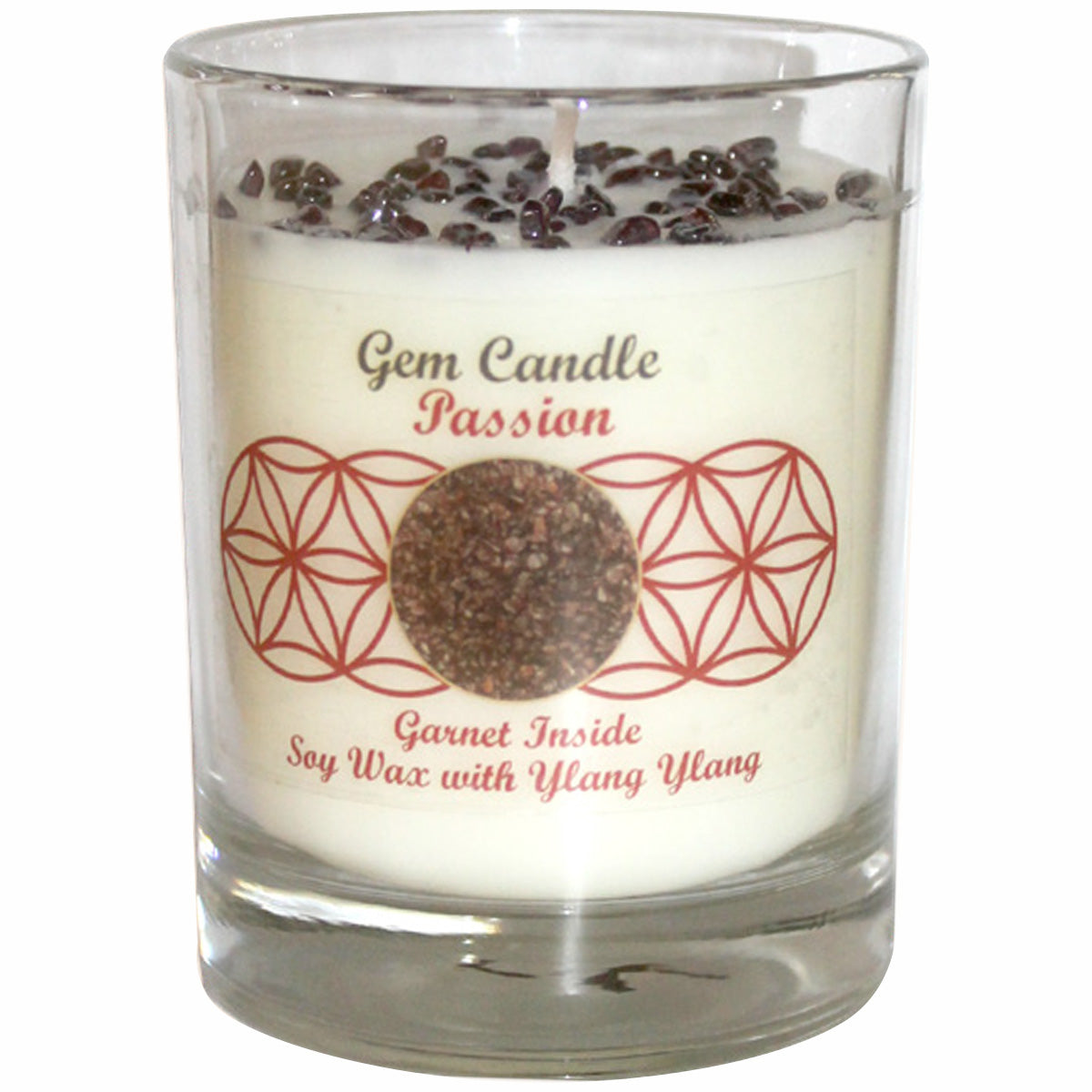 Gem Candle Passion with Garnet and Ylang Ylang