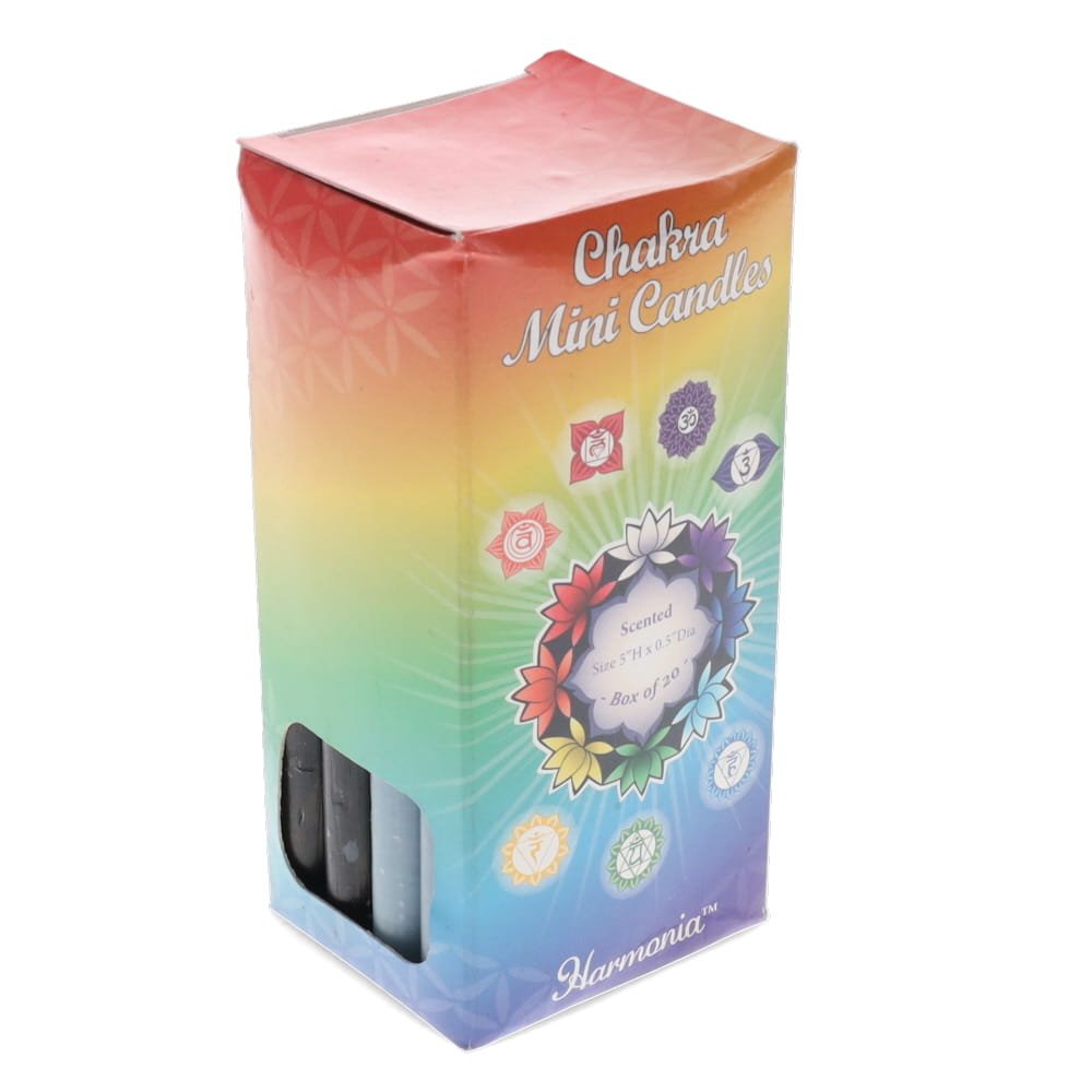 Chakra Mini Candles - Box of 20