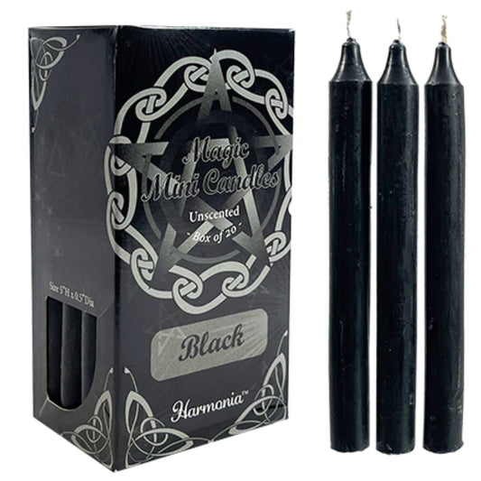 Magic Mini Candles unscented - Black