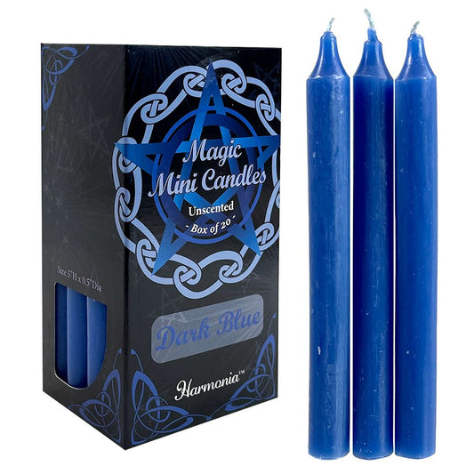 Magic Mini Candles Unscented - Dark Blue