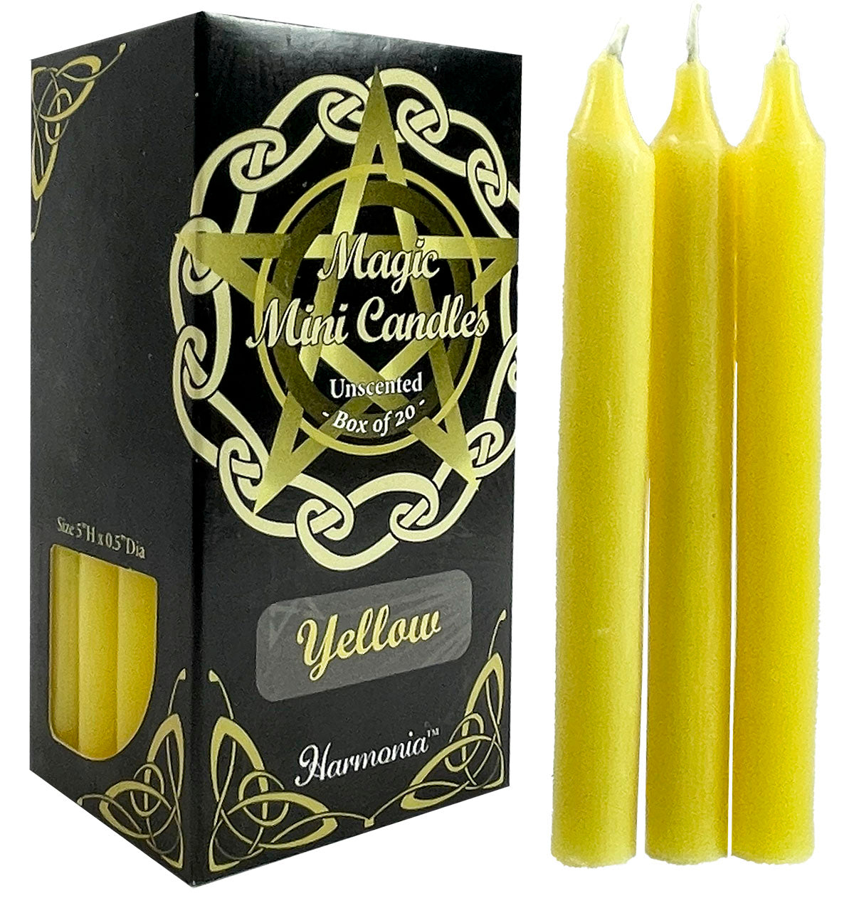 Magic Mini Candles Unscented - Yellow