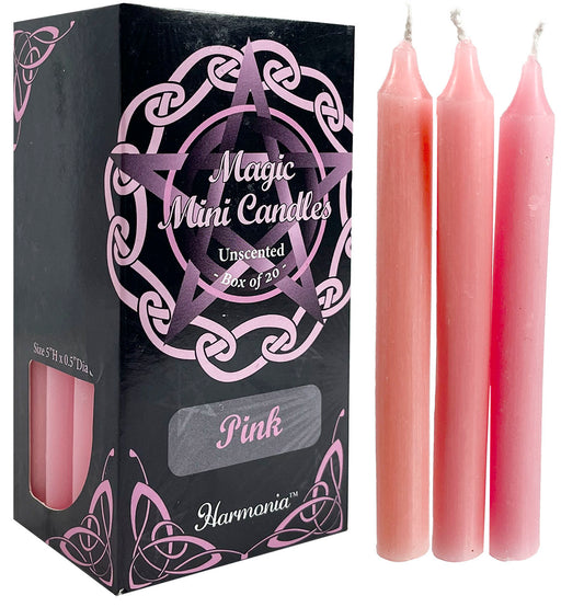 Magic Mini Candles Unscented- Pink