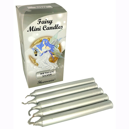 Fairy Mini Candles - Metallic Silver