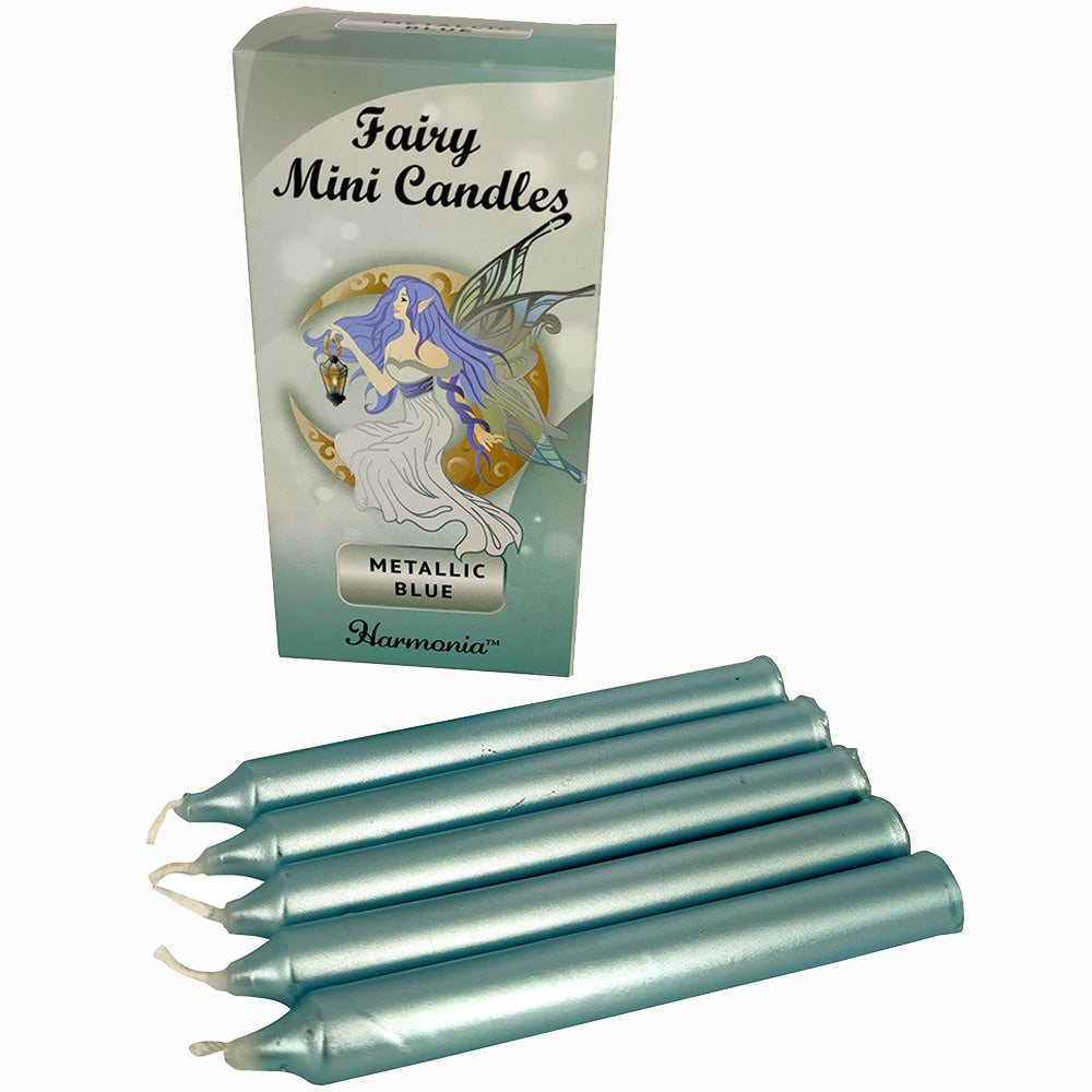 Fairy Mini Candles - Metallic Blue