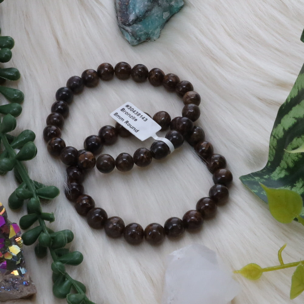 Bronzite (Axinite) Bracelet 8mm