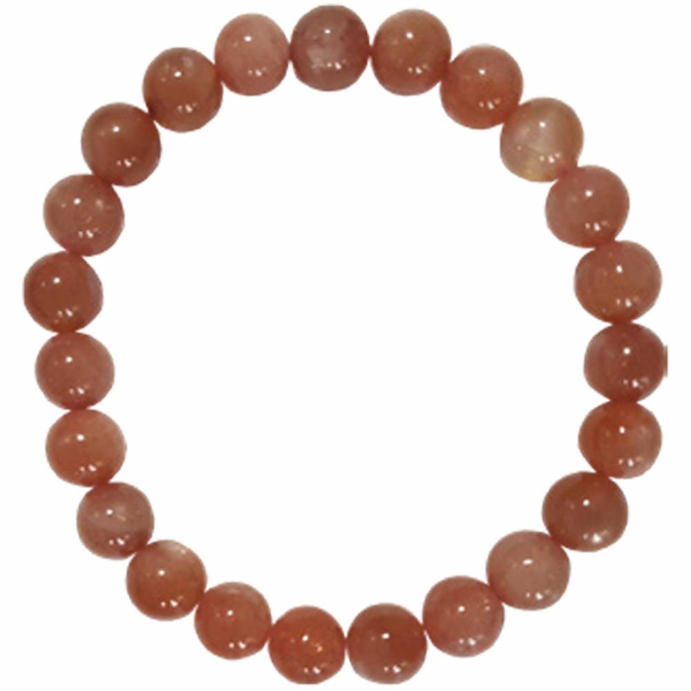 Peach Moonstone 6mm Bracelet