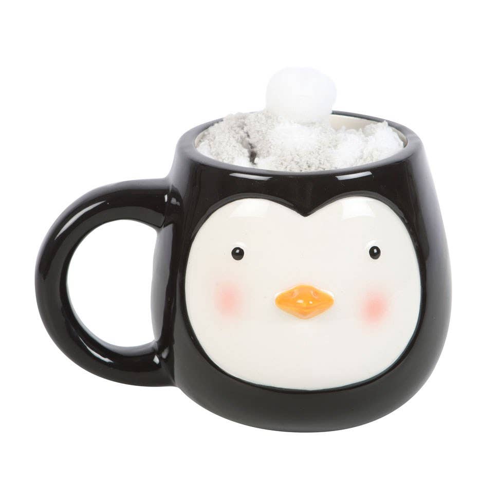 Penguin Ceramic Mug And Socks Set