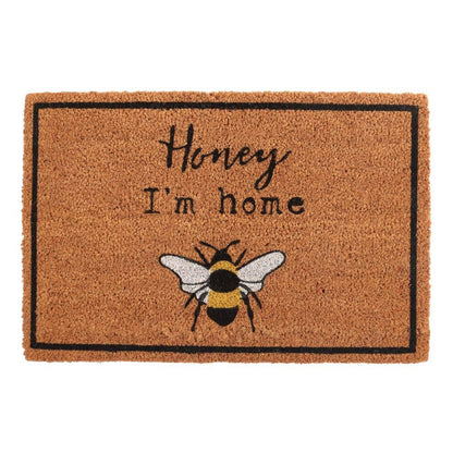 Natural Honey I'm Home Bee Doormat