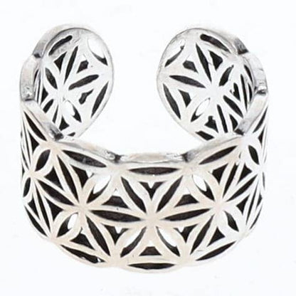 RING - Brass Flower of Life Adjustable