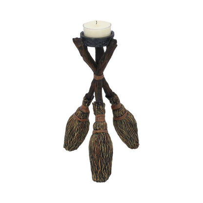 Broomstick Tea Light Holder 20.5cm