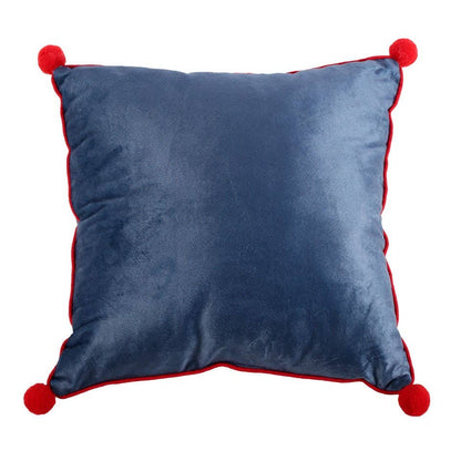 Gnome Sweet Gnome Polyester Cushion With Pom Poms