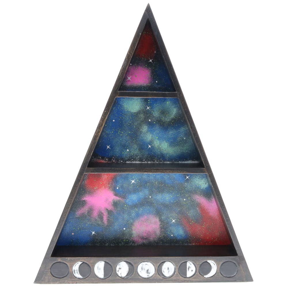Phase Pyramid Wooden Shelf – Global Mantra AU