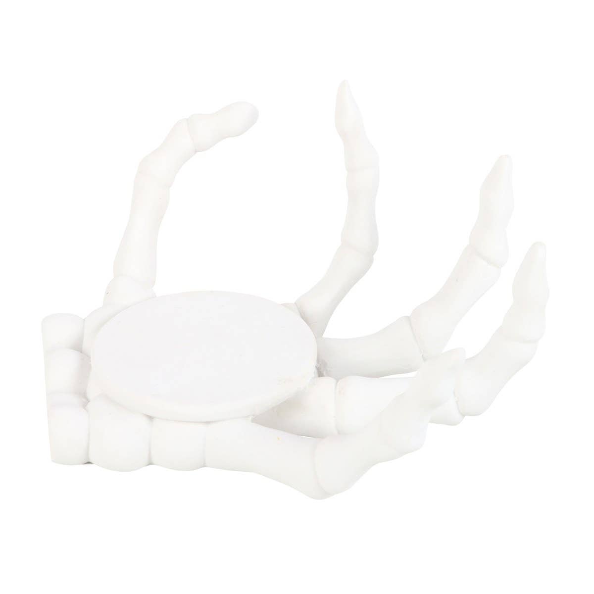 Skeleton Hand Coaster And Candle Ceramic Holder