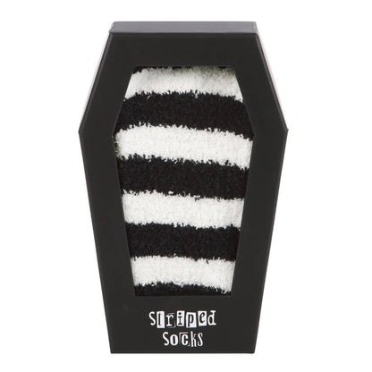 Striped Socks In Coffin Gift Box