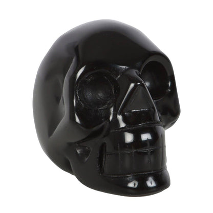 Black Obsidian Gemstone Crystal Skull