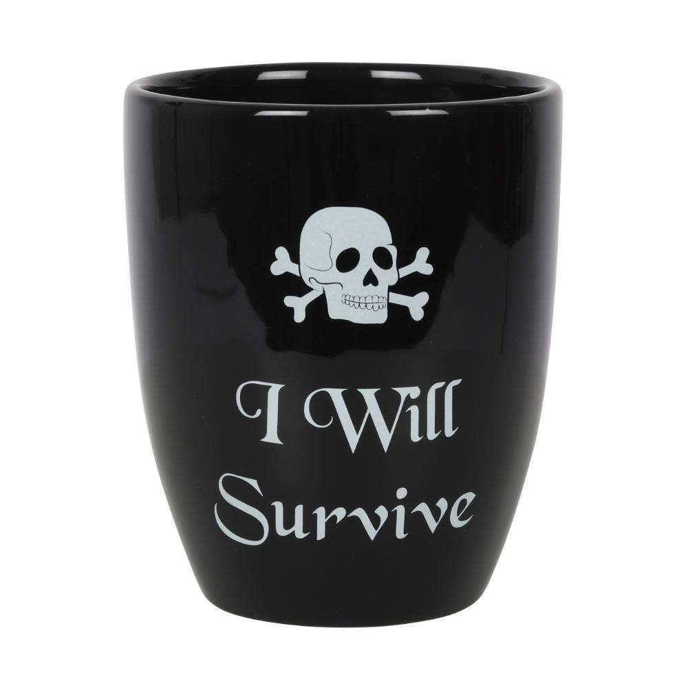 I Will Survive Gothic Plant Pot