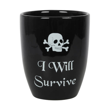 I Will Survive Gothic Plant Pot