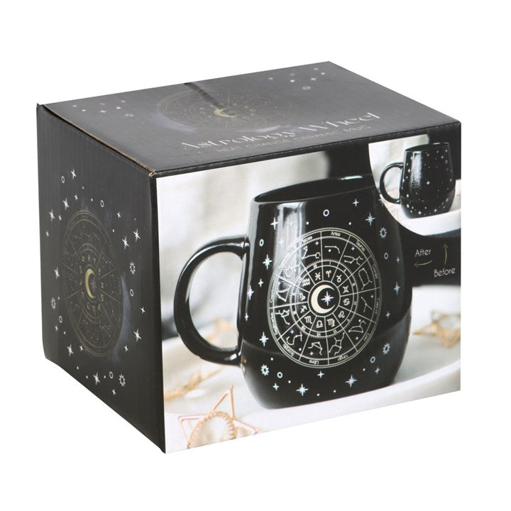 Astrology Wheel Heat Change Ceramic Rounded Mug