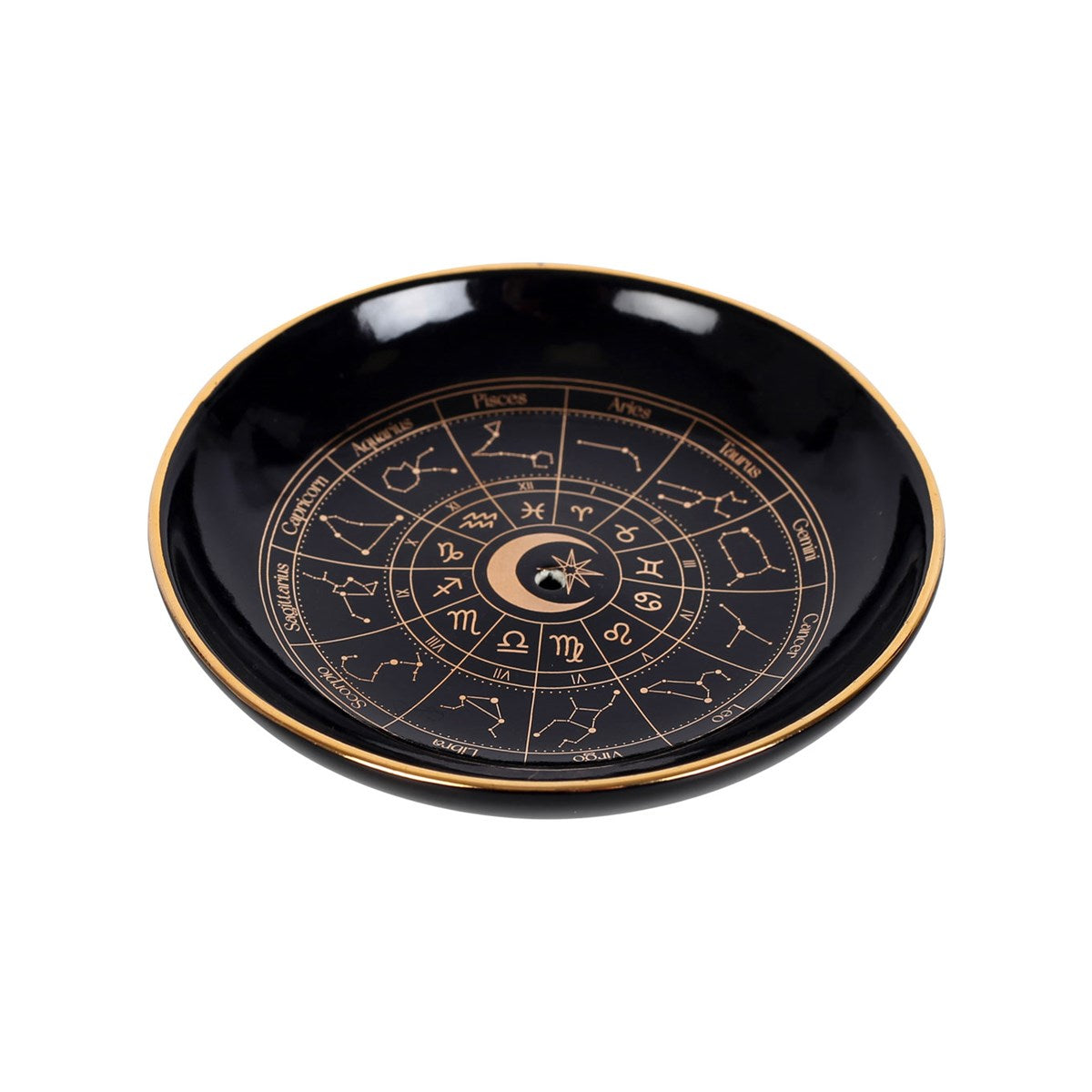 Astrology Wheel Ceramic Incense Dish