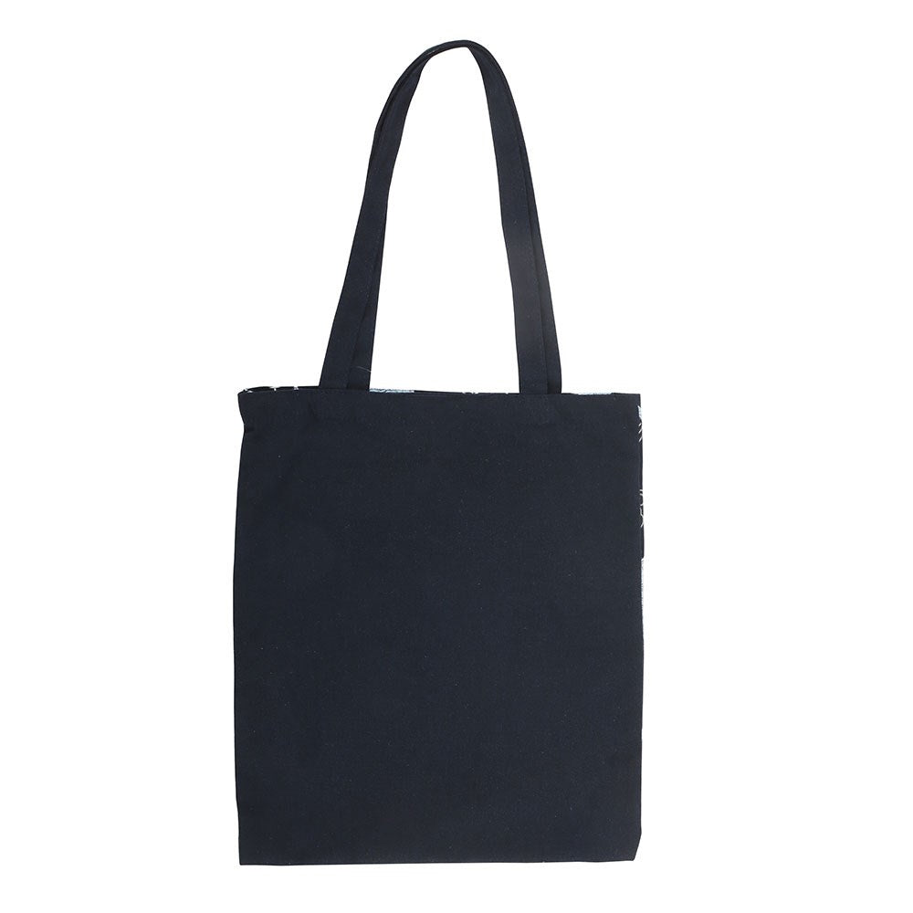 Blue Moon Print Polycotton Tote Bag