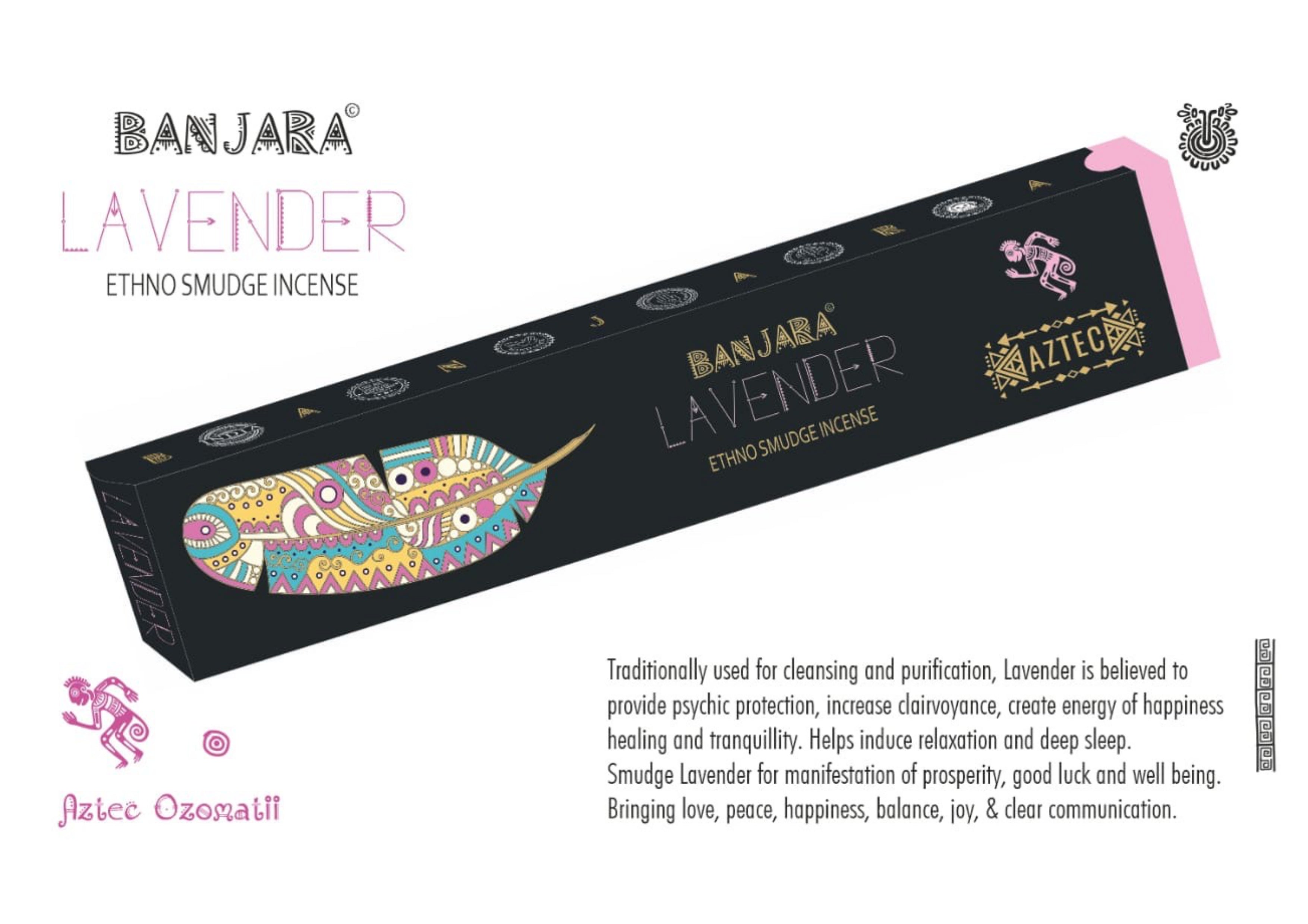 Banjara Lavender Ethno Smudge Incense 15gms