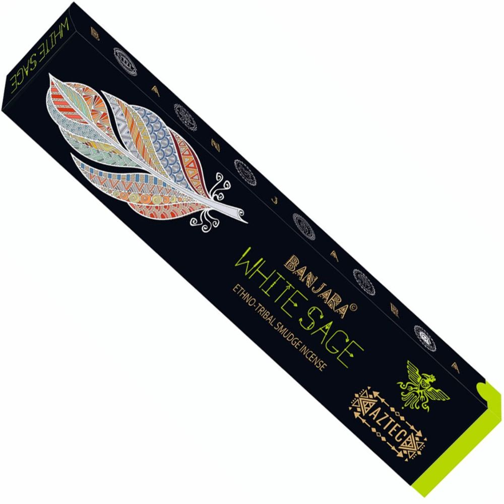 White Sage Ethno Tribal Smudge Incense 15gms by Banjara