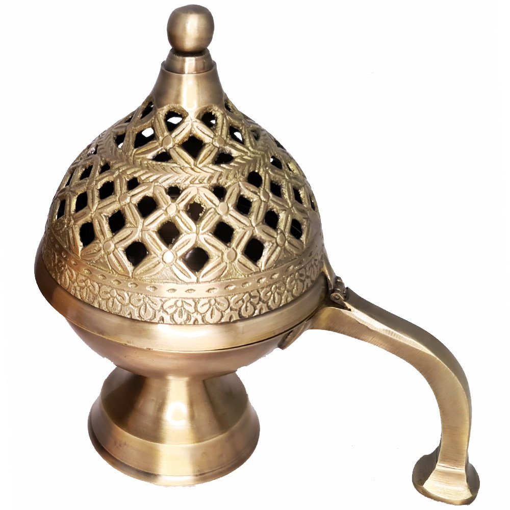 Brass Incense Burner - Large 17cm x 18cm