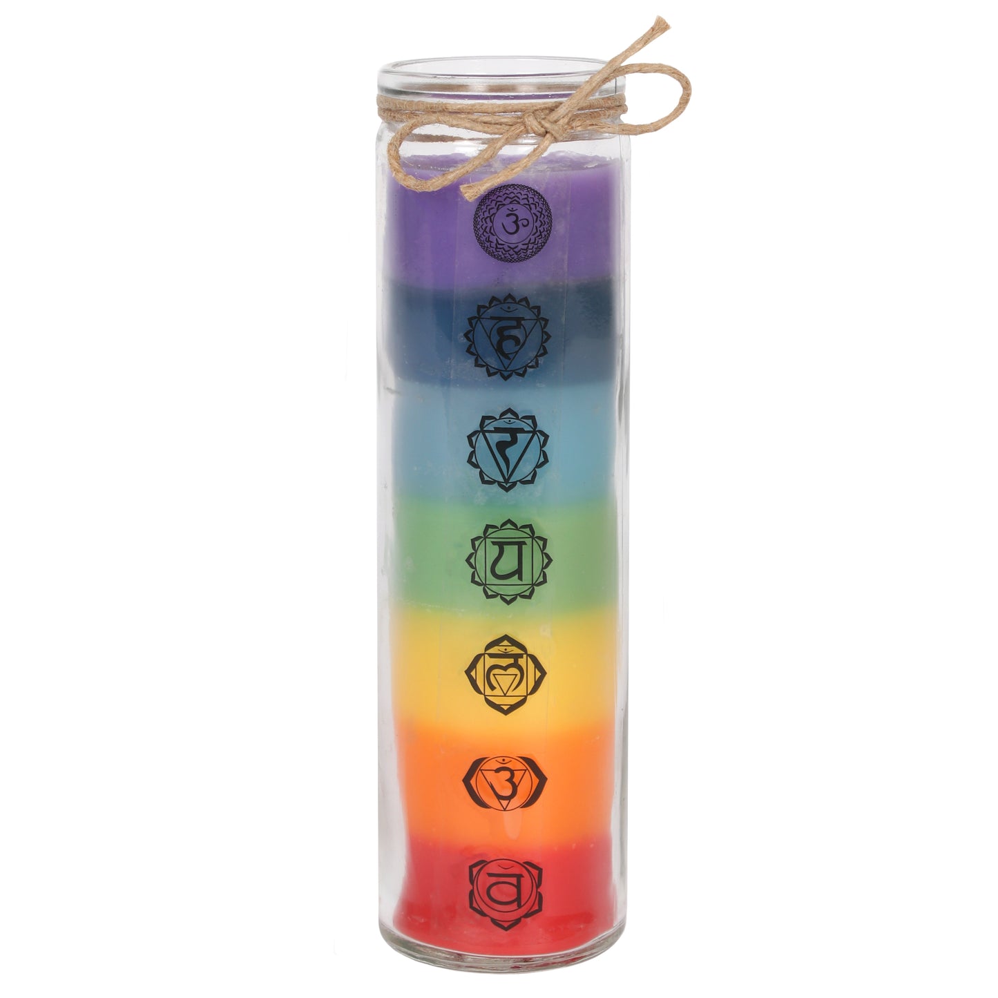 Chakra Rainbow Pillar Candle