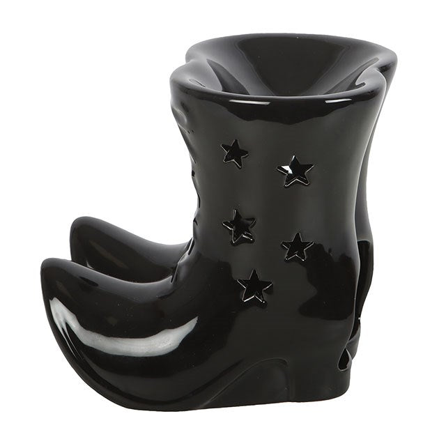 Black Witch Boot Ceramic Oil Burner