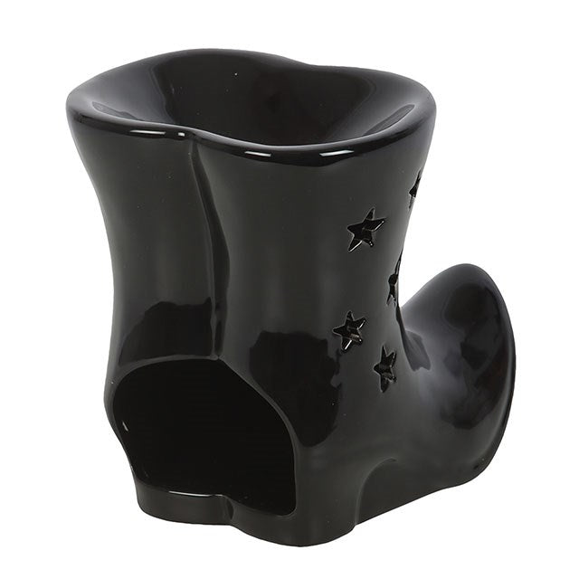 Black Witch Boot Ceramic Oil Burner