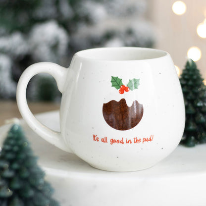 All Good In The Pud Ceramic Rounded Mug