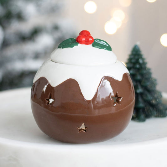 Christmas Pudding Shaped Ceramic Oil Burner