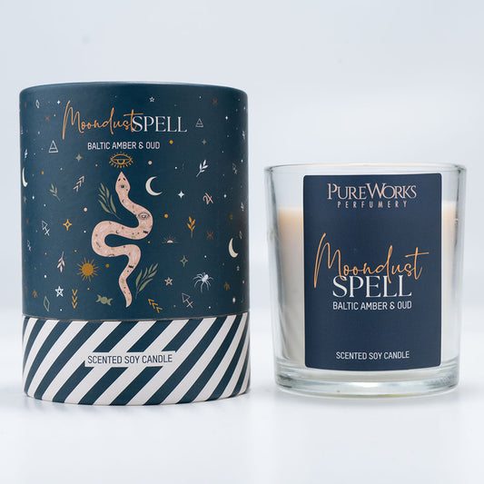 Moondust Spell Candle - Baltic Amber & Oud