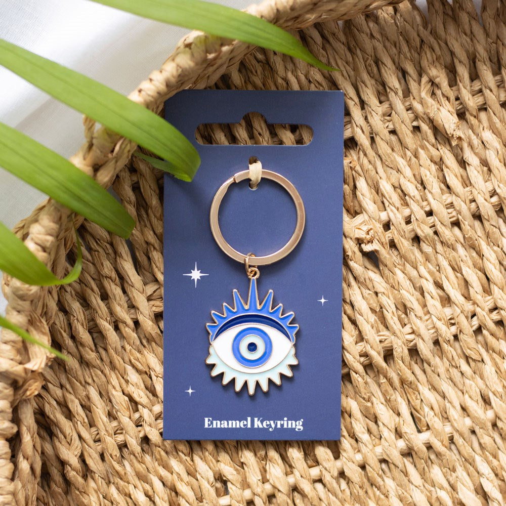 All Seeing Eye Metal Keyring