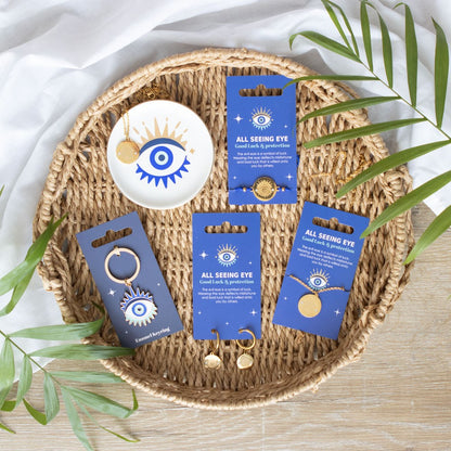 All Seeing Eye Necklace & Dish Gift Set