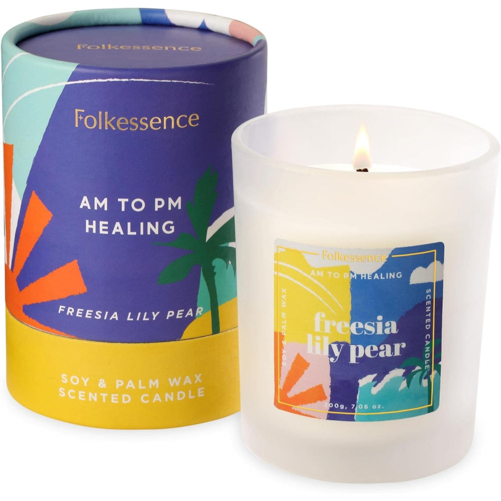 AM to PM Healing Freesia Lily Pear Candle