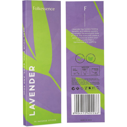 Folkessence Incense - Lavender 75 Sticks