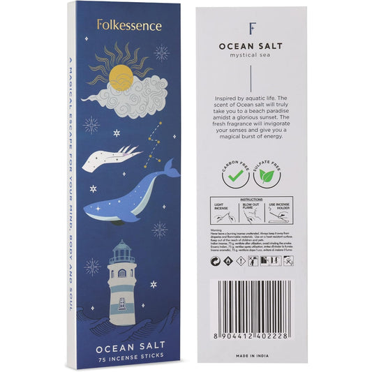 Folkessence Incense - Ocean Salt 75 Sticks