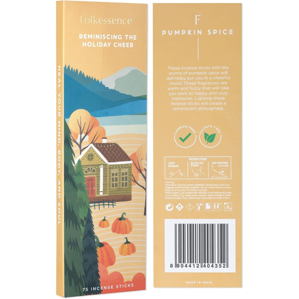 40% OFF - Pumpkin Spice Incense 75 Sticks Folkessence