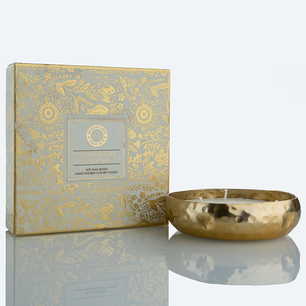 English Pear & Freesia Luxury Candle
