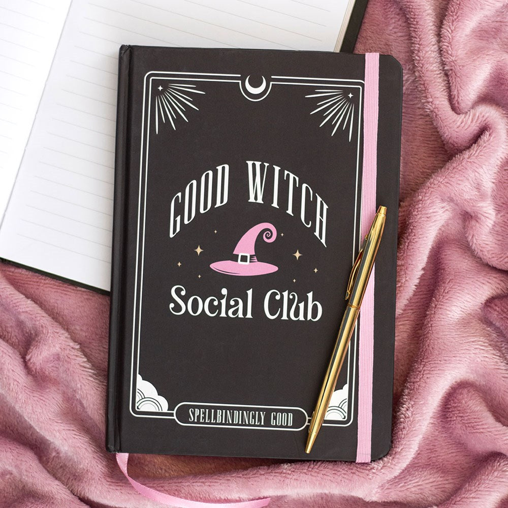 Pink Good Witch Social Club A5 Paper Notebook