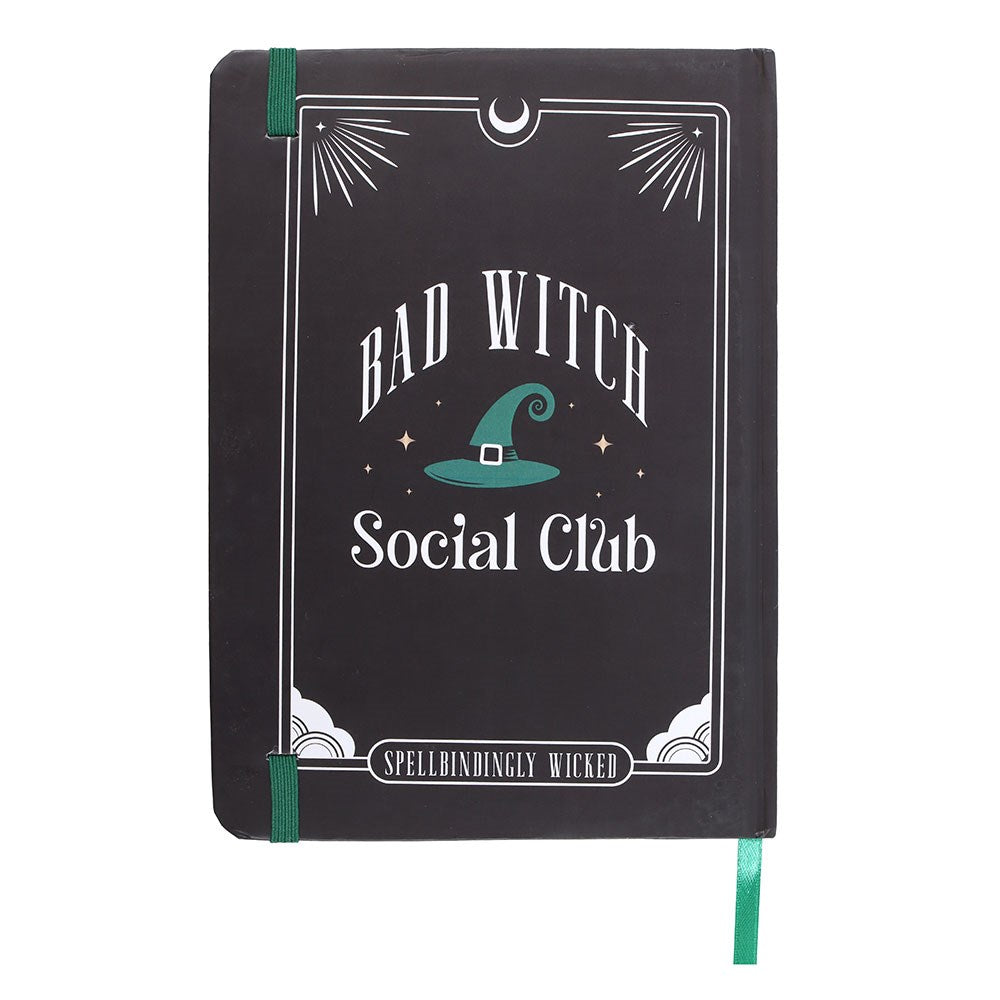 Green Bad Witch Social Club A5 Paper Notebook