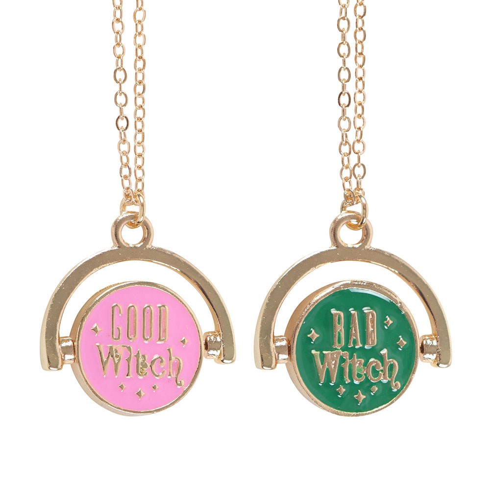 Which Witch Are You Alloy and Enamel Spinning Necklace